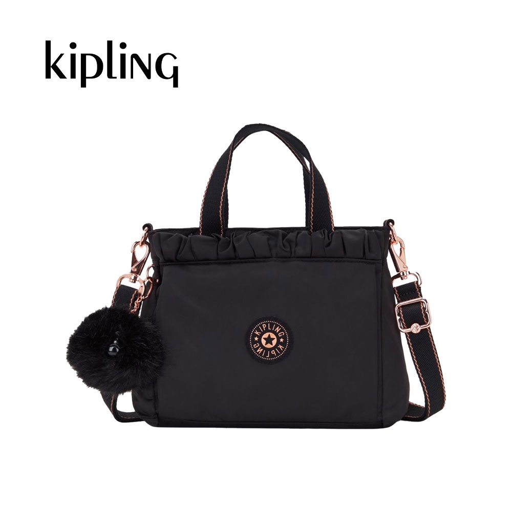 Online Exclusive Kipling KATELINA Black Sateen Shoulder Bag Shopee Malaysia