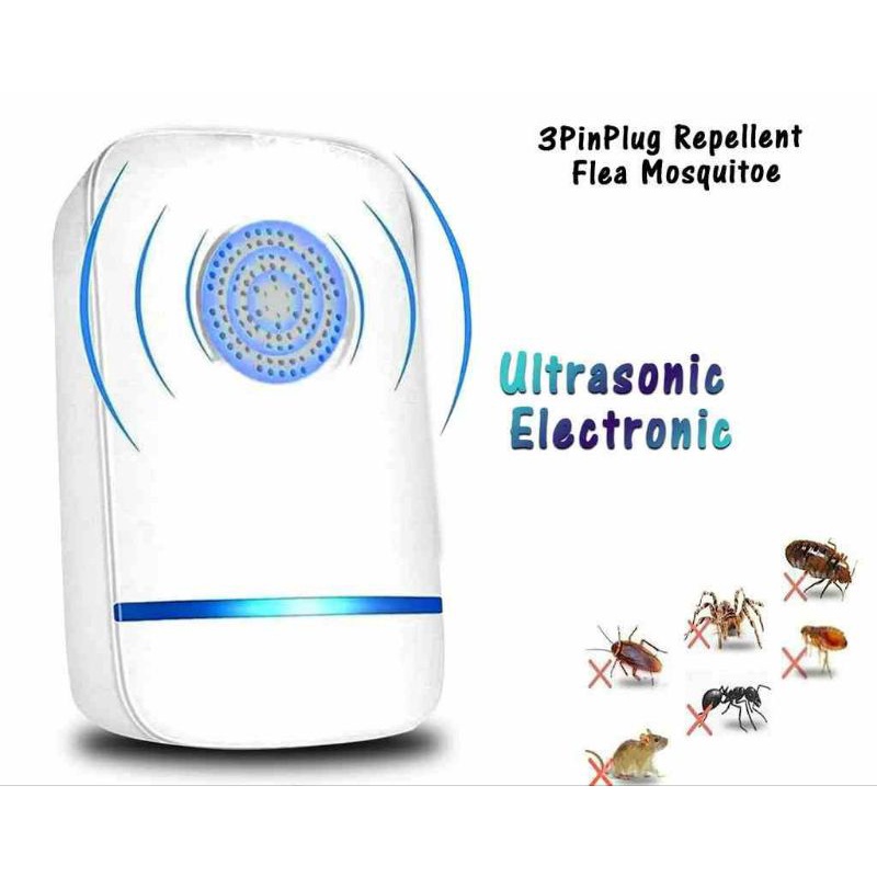 Ultrasonic Electronic Repellent Flea Mosquitoe Ant Bug Human Pet Safe Pest Repeller Mosquito