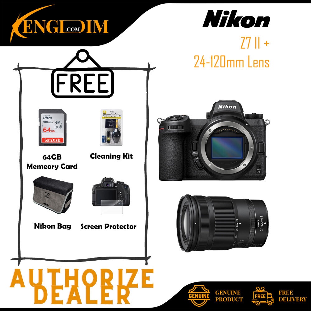 Nikon Z7 II Mirrorless Digital Camera with Z 24120mm f/4 S Lens (Nikon