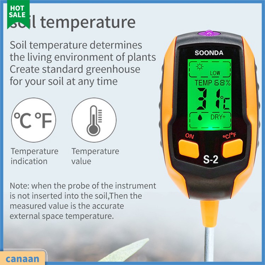 (canaan) Plant Care Soil PH Meter Battery Operated Soil PH Meter