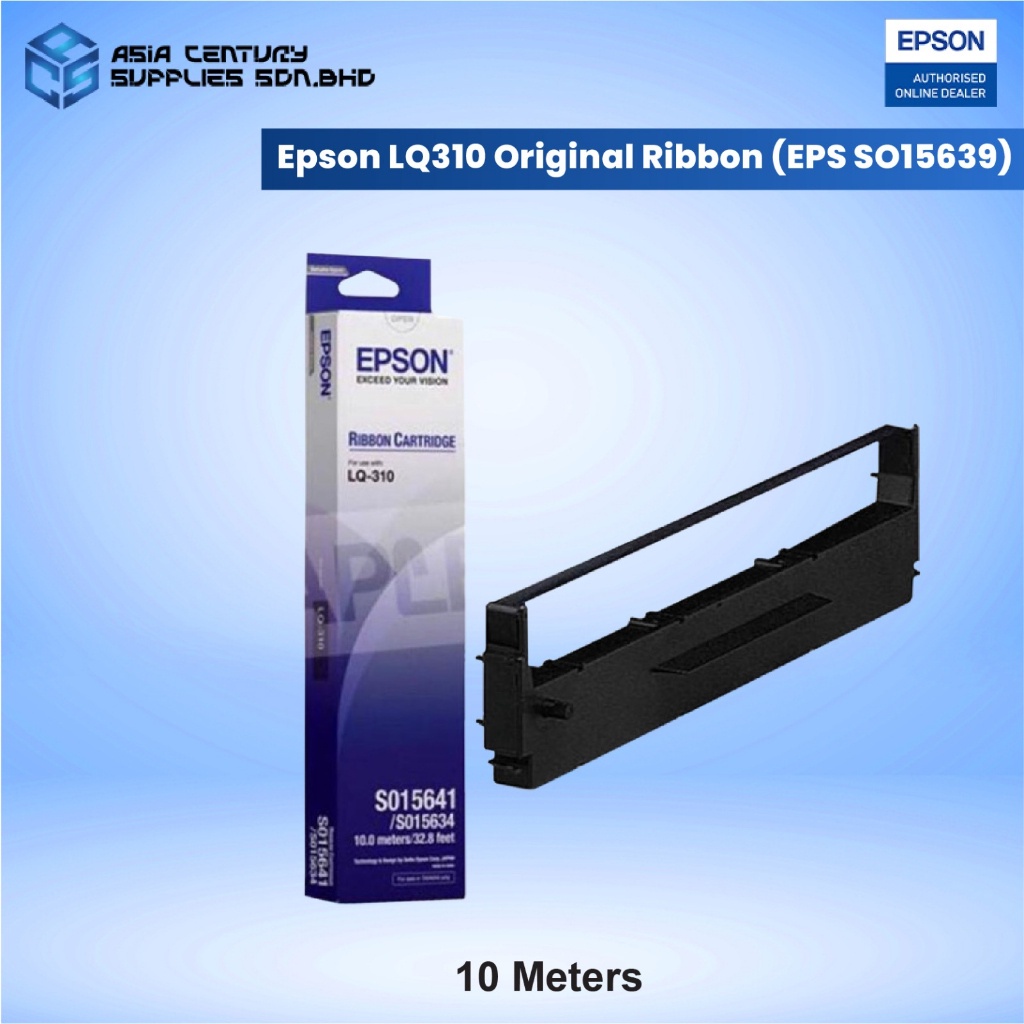 100 Original Epson LQ310 Ribbon Cartridge ( EPS SO15639 ) For Epson LQ310 Printer Shopee