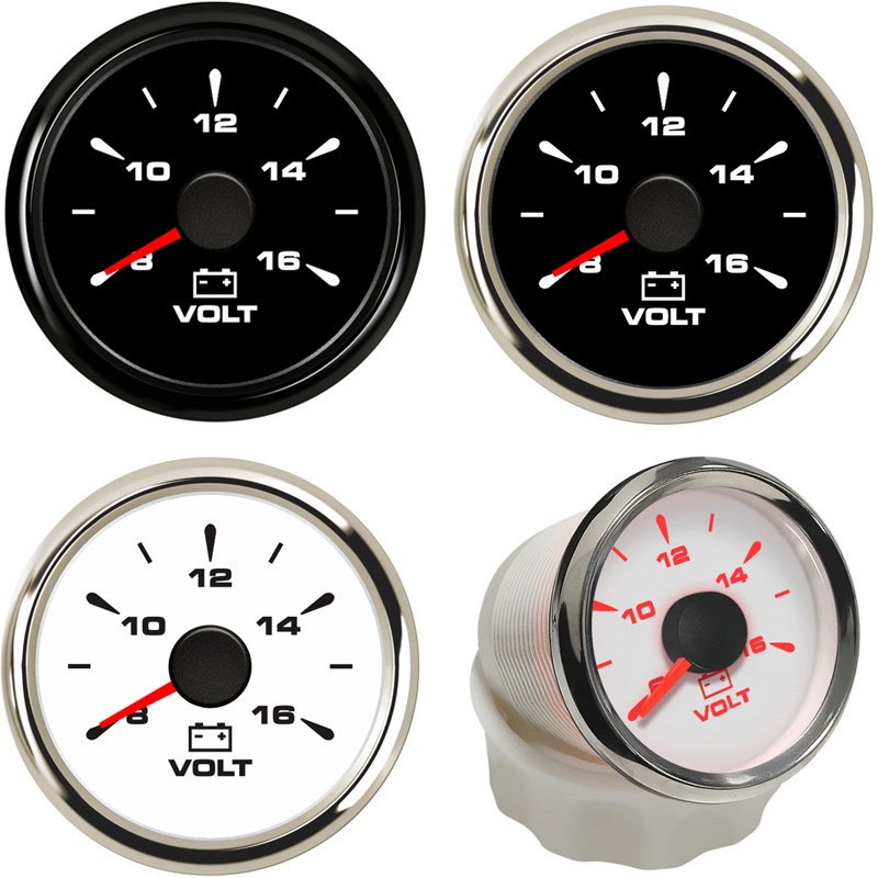 Brand New 52mm Voltmeters 816vdc Display Voltage Gauges Waterproof