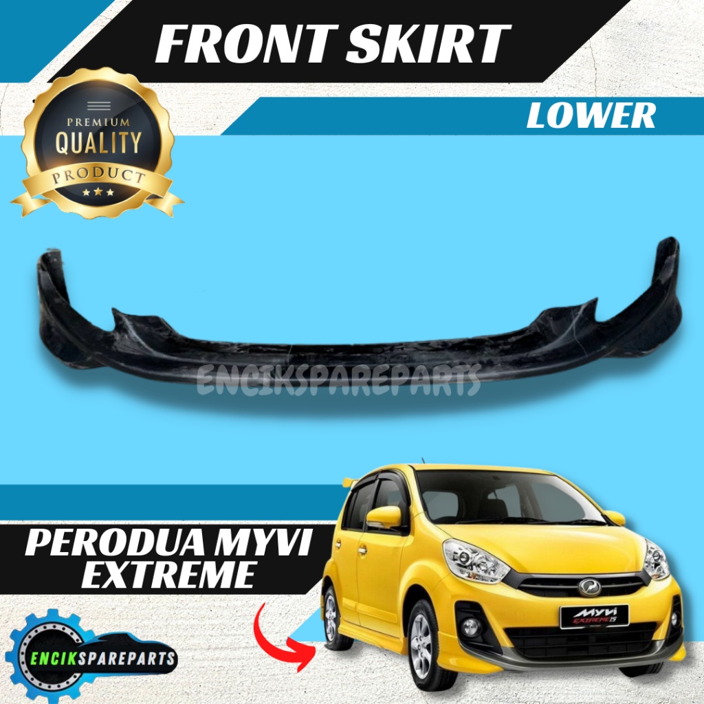 Perodua Myvi Extreme Se 1.5 Front Bumper Skirt Pu Material Lips ...