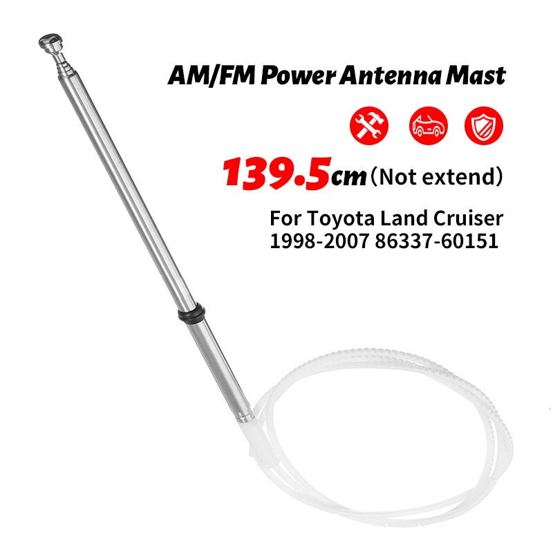 Car Replacement Power AM/FM Radio Antenna Mast For Toyota Land Cruiser ...