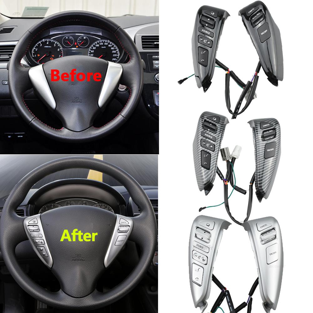 For Nissan Sentra Livina Almera Cruise Control Switch Steering Wheel