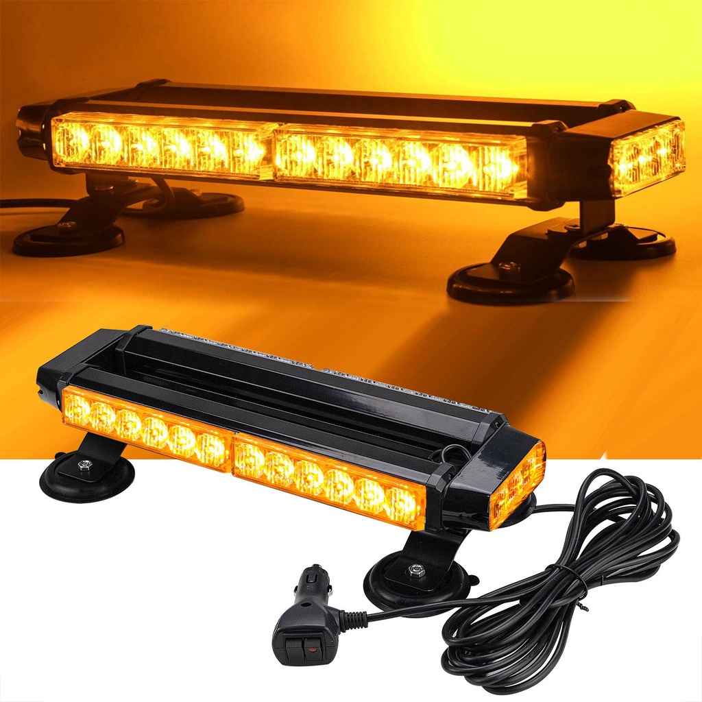 LED Strobe Light Bar Emergency Hazard Warning Safety Beacon Lights Work ...