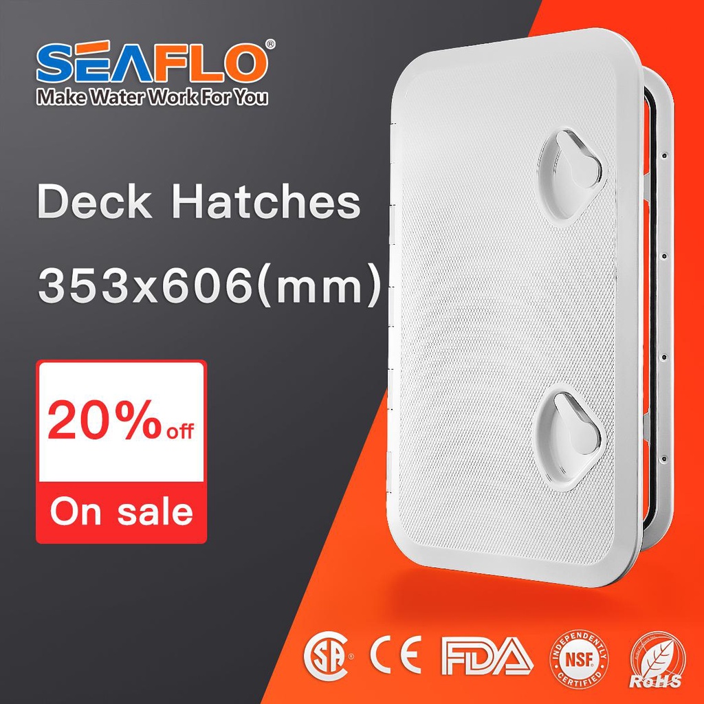 SEAFLO 353*606 Deck Access Hatch Cover For Marine Boat yacht RV