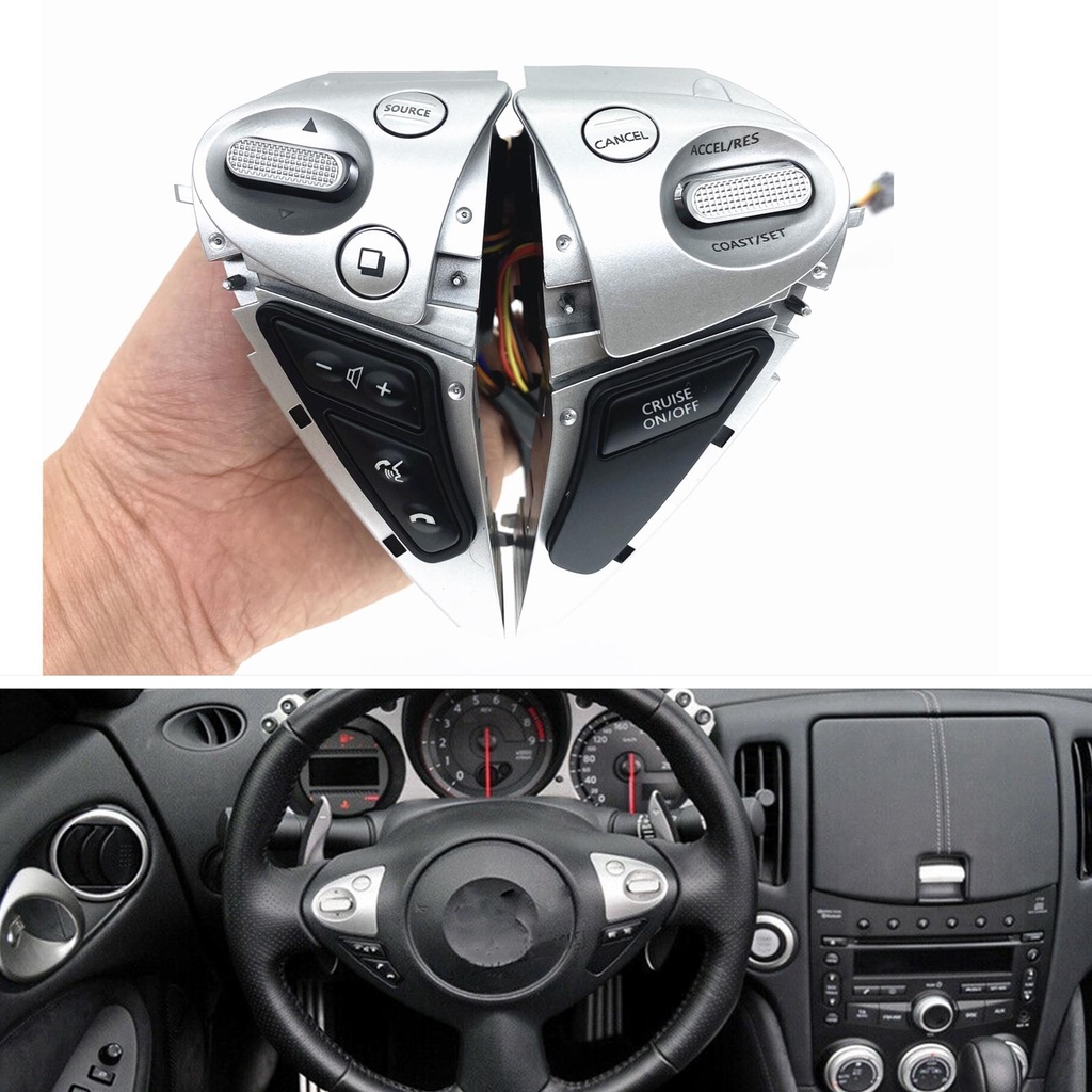 Car Steering Wheel Audio Volume Control Switch Button Knob Key For