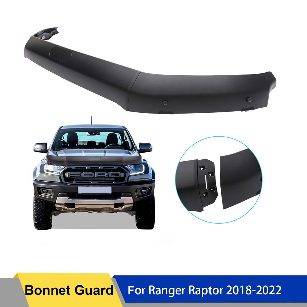 Guard Bonnet Bug Shield Hood Deflector for Ford Ranger Raptor 2018 2019 ...