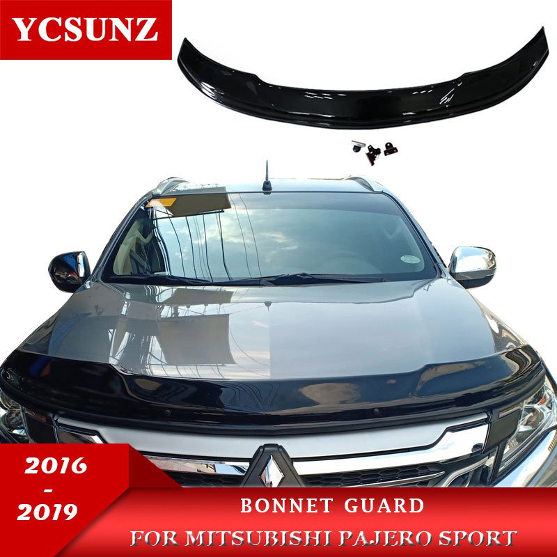 SCOUTT Hood Deflector For Mitsubishi Pajero / Shogun 2007-2018 – Bonnet Guard – Black
