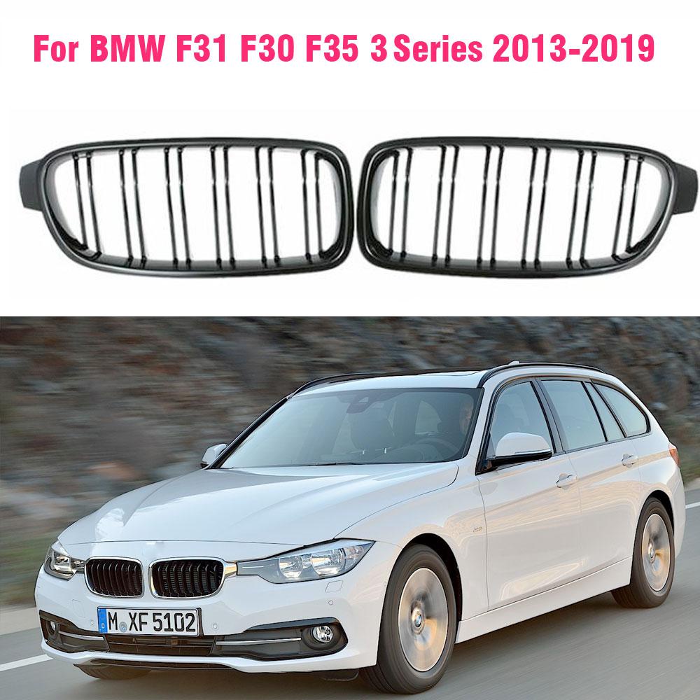 Glossy Black Car Front Sport Grill Kidney Grilles Grill For BMW 3 ...