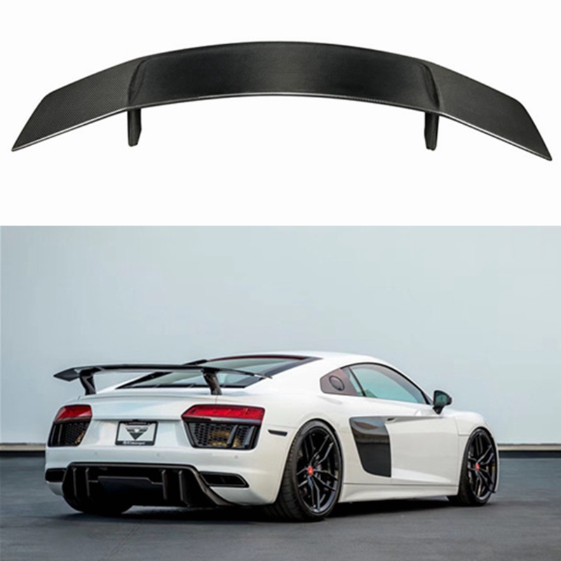 Real Carbon Fiber Car Rear Wing Trunk Lip Spoilers For Audi R8 V10 ...