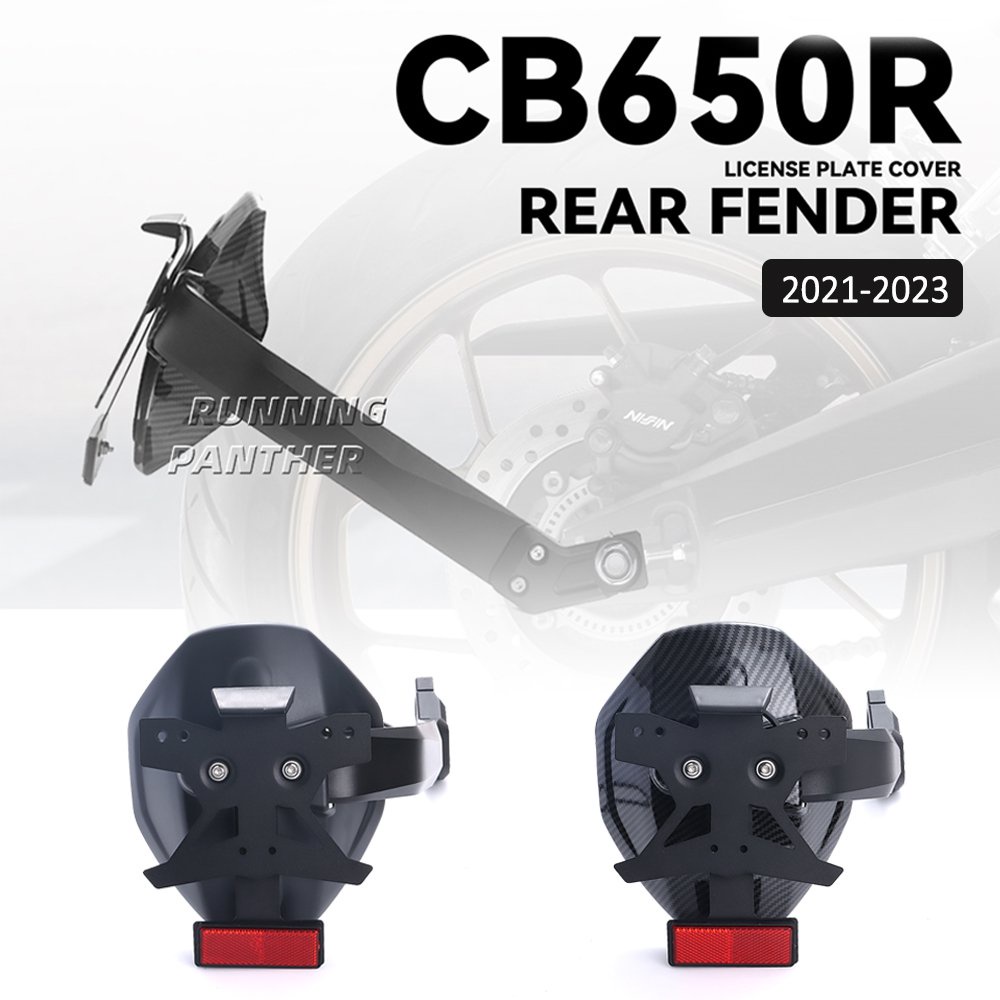 NEW Motorcycle Rear Wheel Mudguard Fender With License Plate Holder LED ...