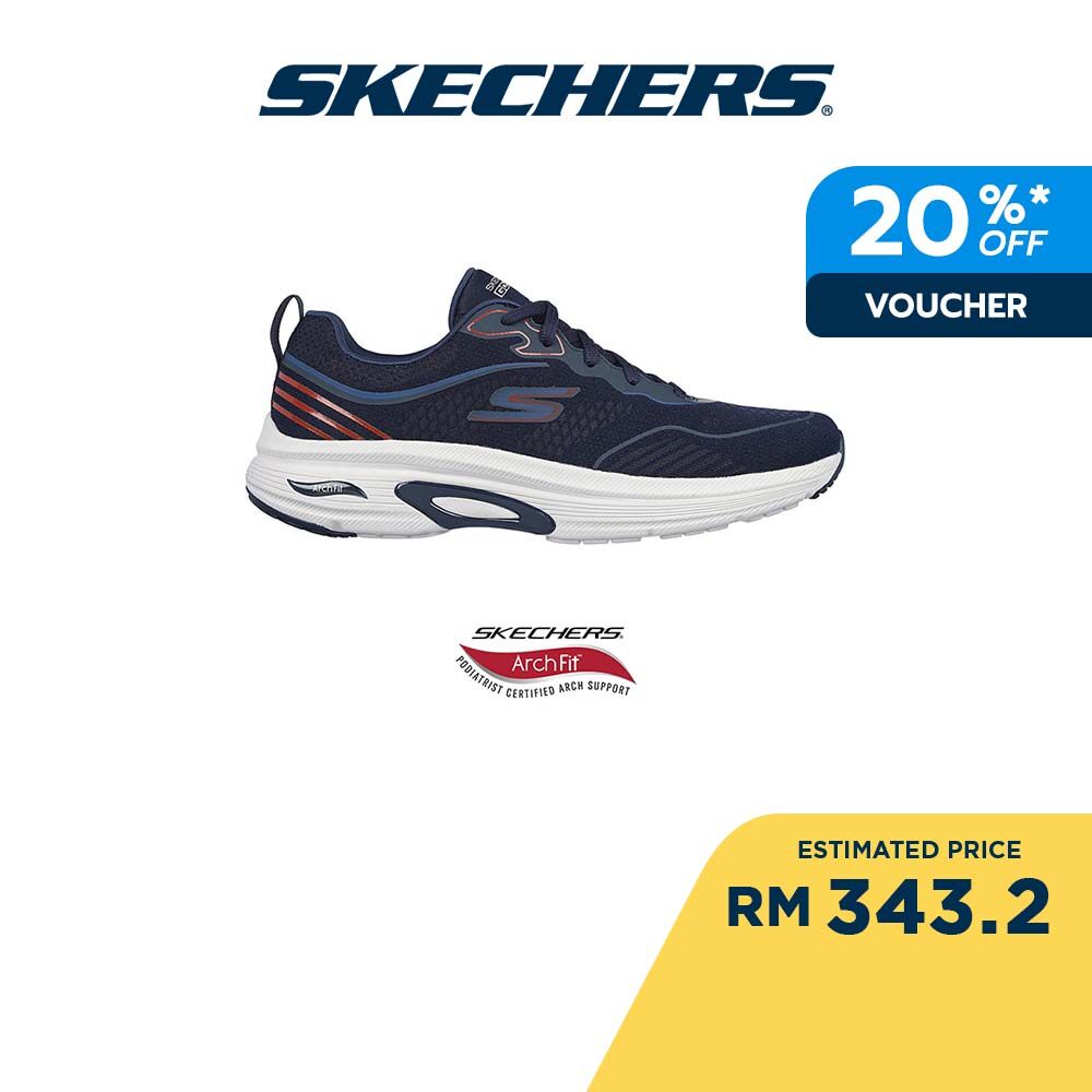 Skechers Men GOrun Arch Fit Legend Running Shoes - 220627-NVY Lelaki ...