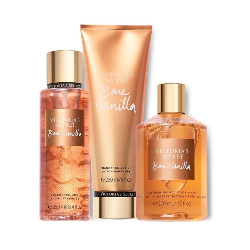 Victoria's Secret_ Bare Vanilla Combo Set 3in1 | Shopee Malaysia