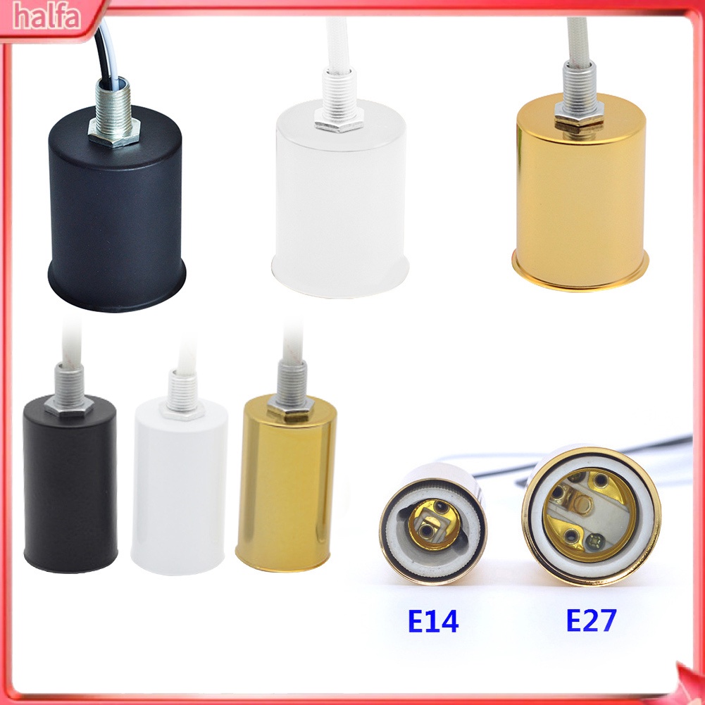 HALFA| E14/E27 Ceramic Screw LED Light Base Bulb Lamp Socket Holder ...