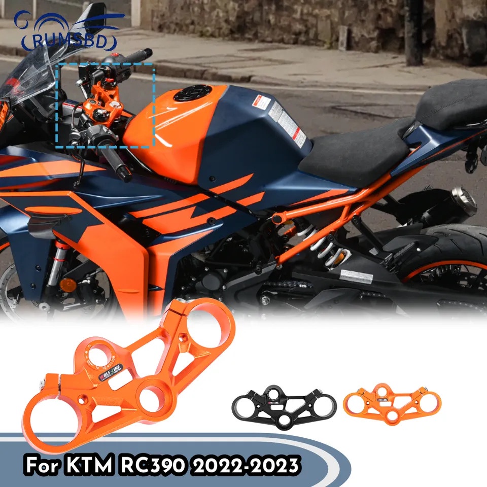 For KTM RC390 2022 2023 Motorcycle Upper Front Fork Holder Bracket Kit