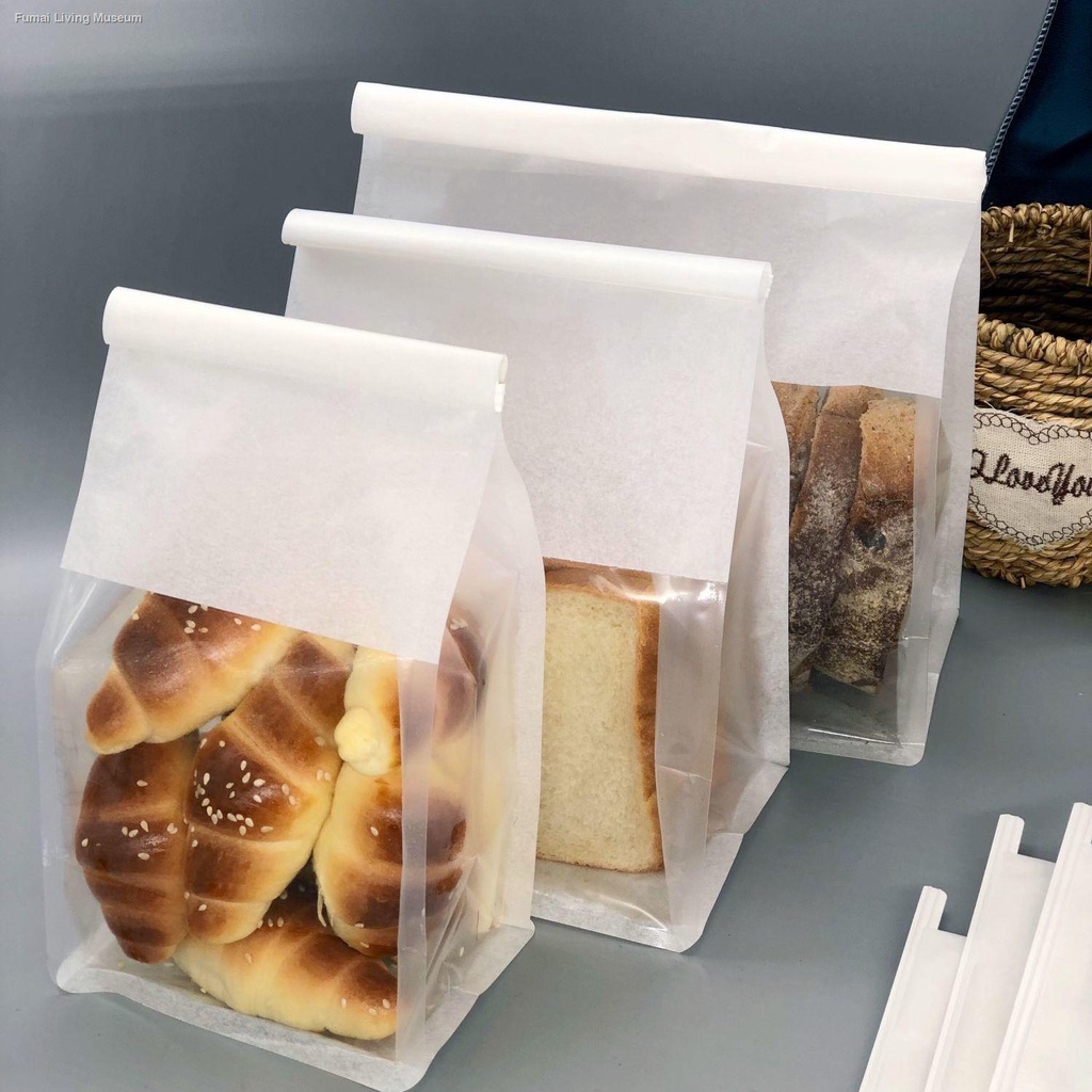 450g Bread Toast Bag Wire Rolled Edge Baking Snowflake Crisp Milk Date