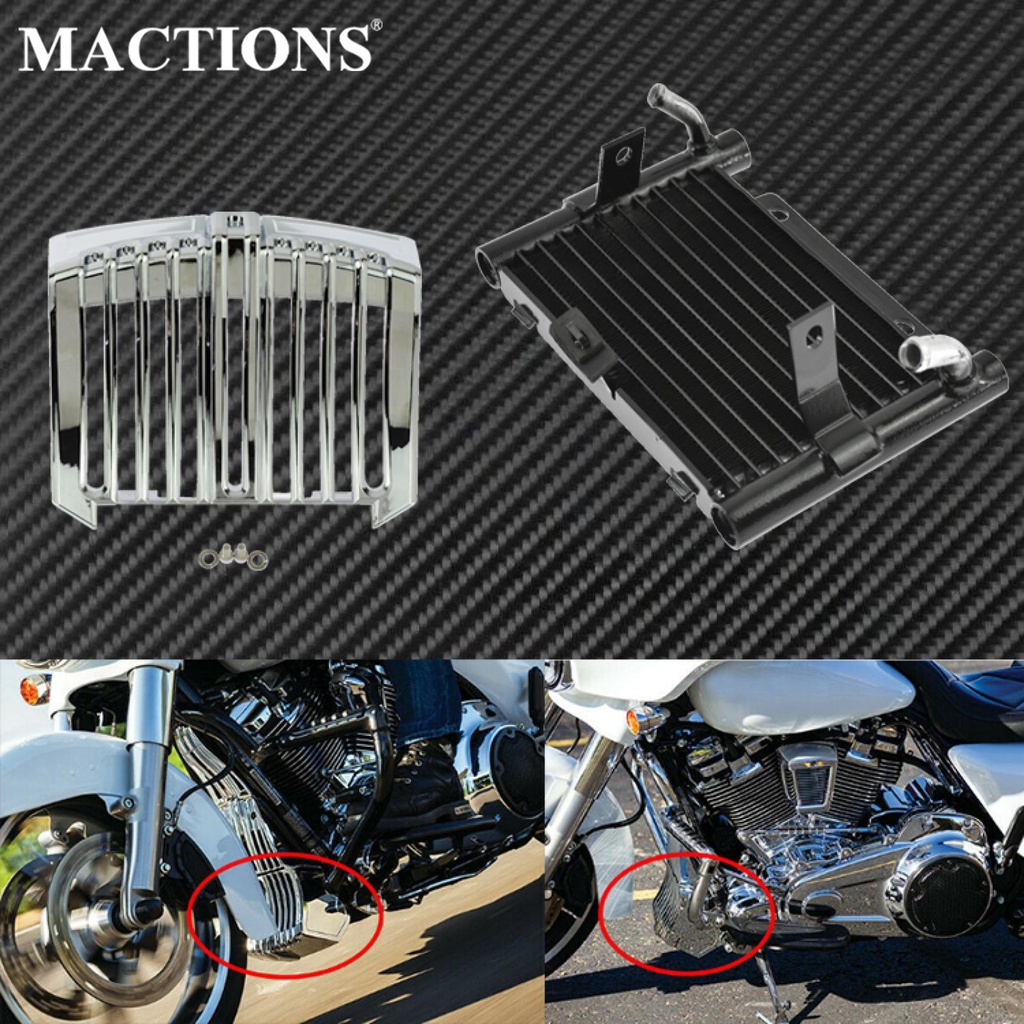 Motorcycle Oil Cooler Repalcement Radiator Water Tank Oil Cooler Accent