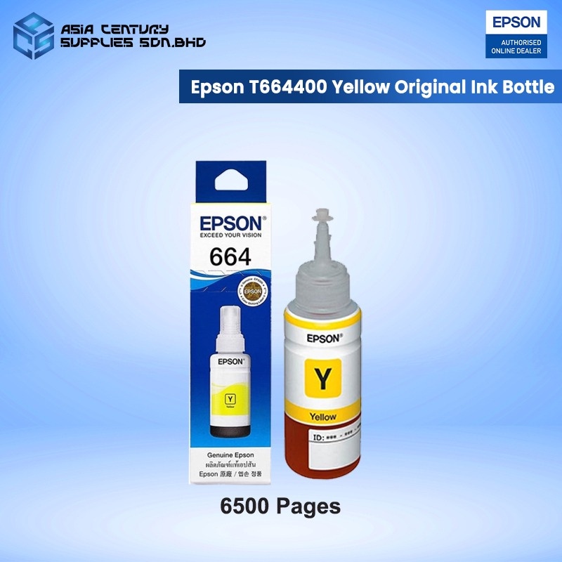 Epson T664100 200 300 400 / T664 BCMY Ink Cartridge / Epson L120 L210 ...