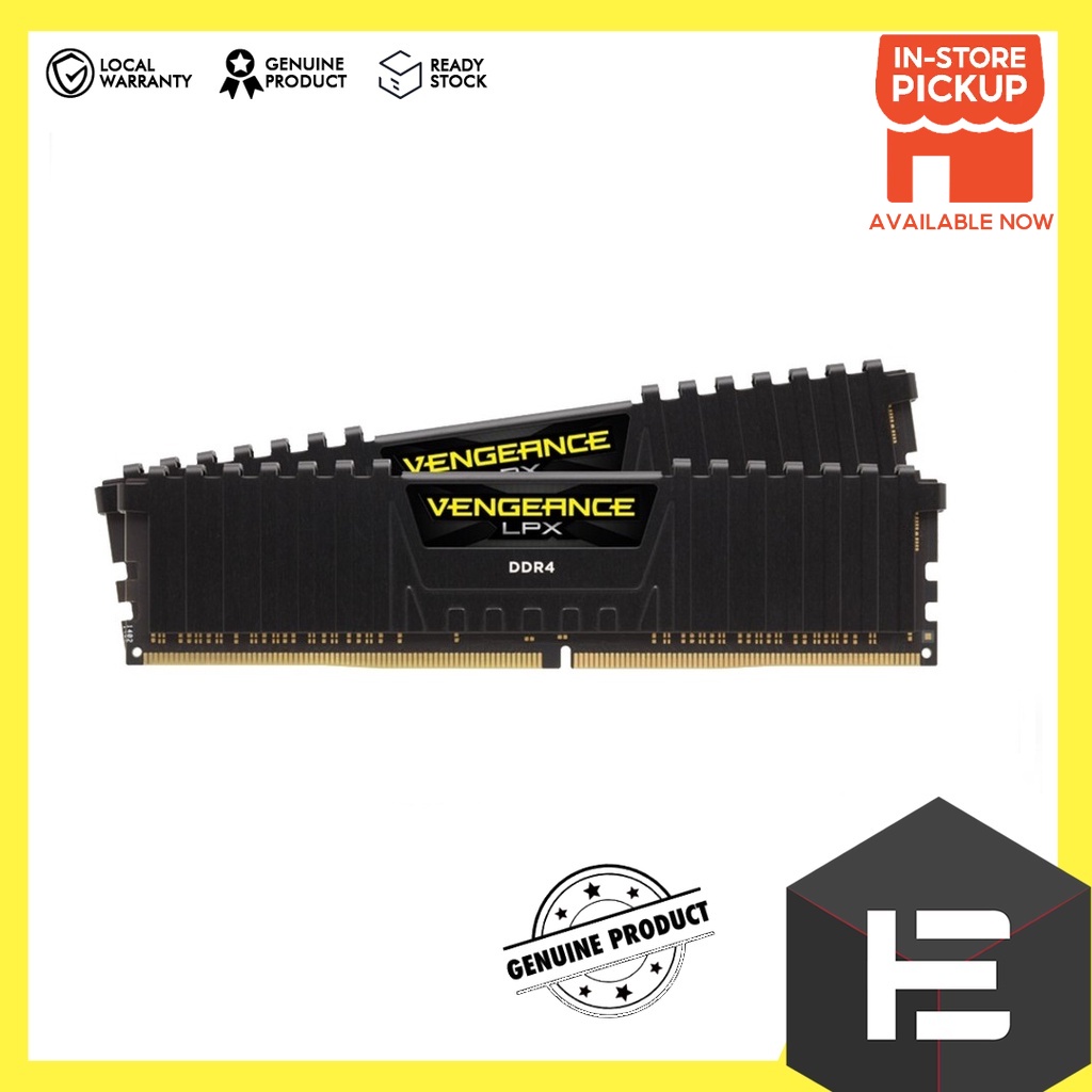 CORSAIR Vengeance Lpx 16GB/32GB DDR4 3200MHZ (AMD) - Black