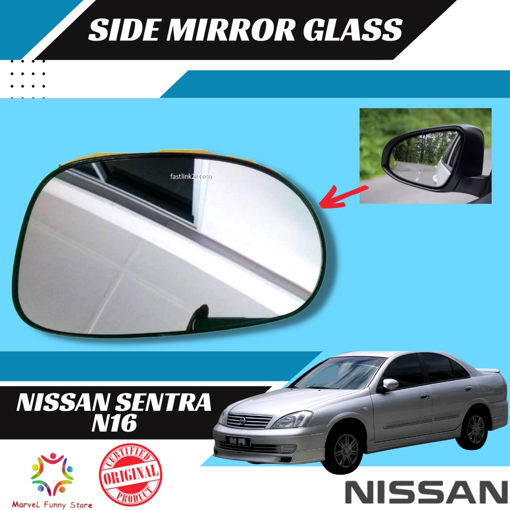 Nissan Sentra N16 2000 Original Nissan Side Mirror Glass Kaca Cermin