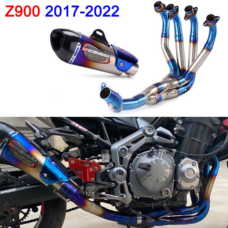 Z900 Motorcycle Full Systems Exhaust Yoshimura Pipe Header Link Pipe