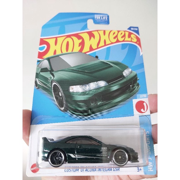 Hot Wheels Custom 01 Acura Integra Gsr Dark Green Shopee Malaysia