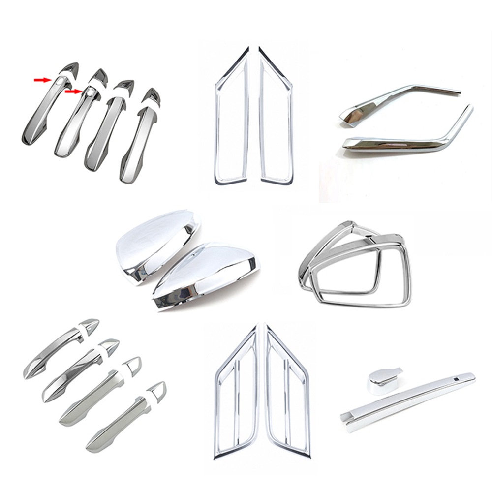 Chrome Car Door Handle Mirror Cover Fog Lights Rear Wiper Front Bumper