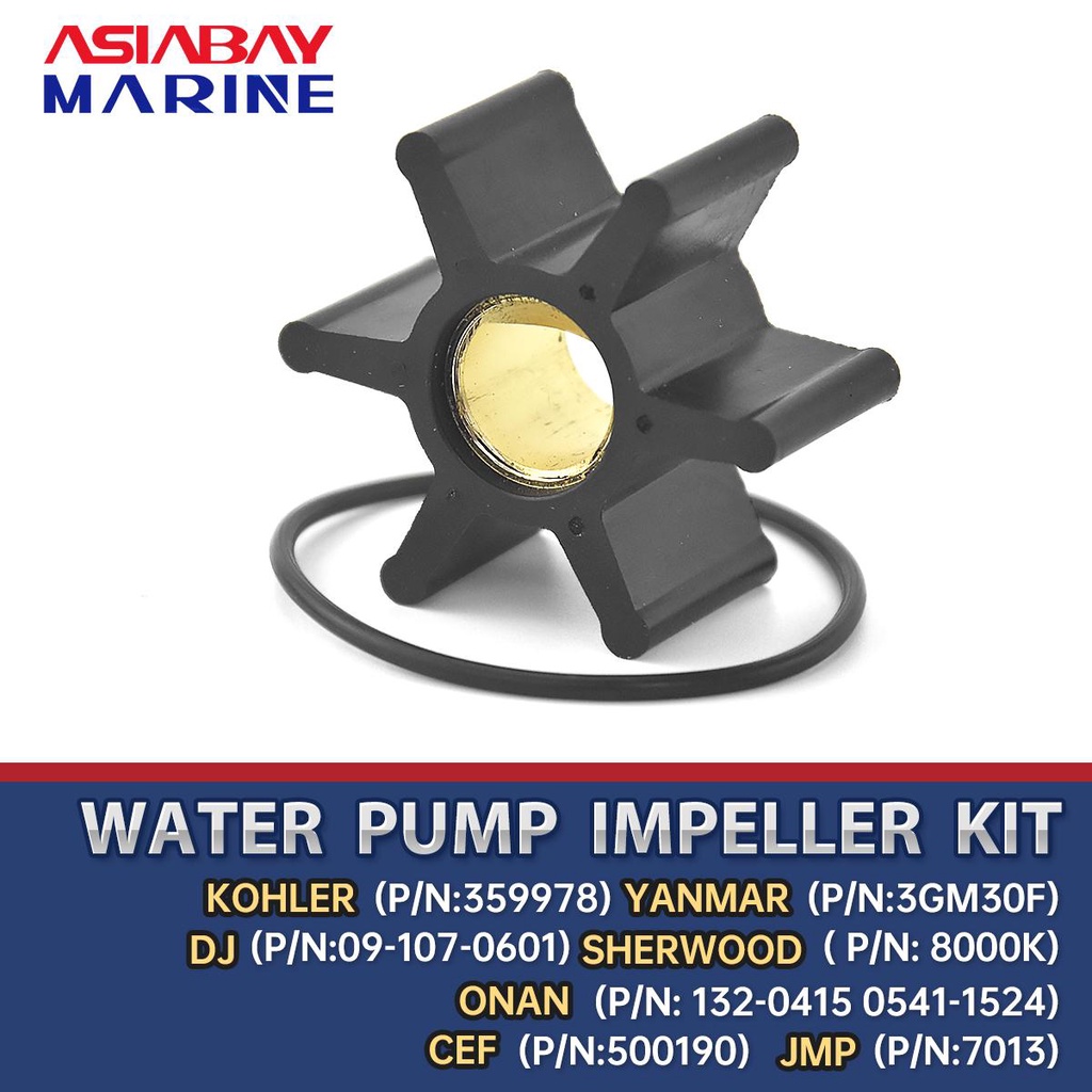 Inboard Flexible Water Pump Impeller Kit For Engine Part SHERWOOD 8000K