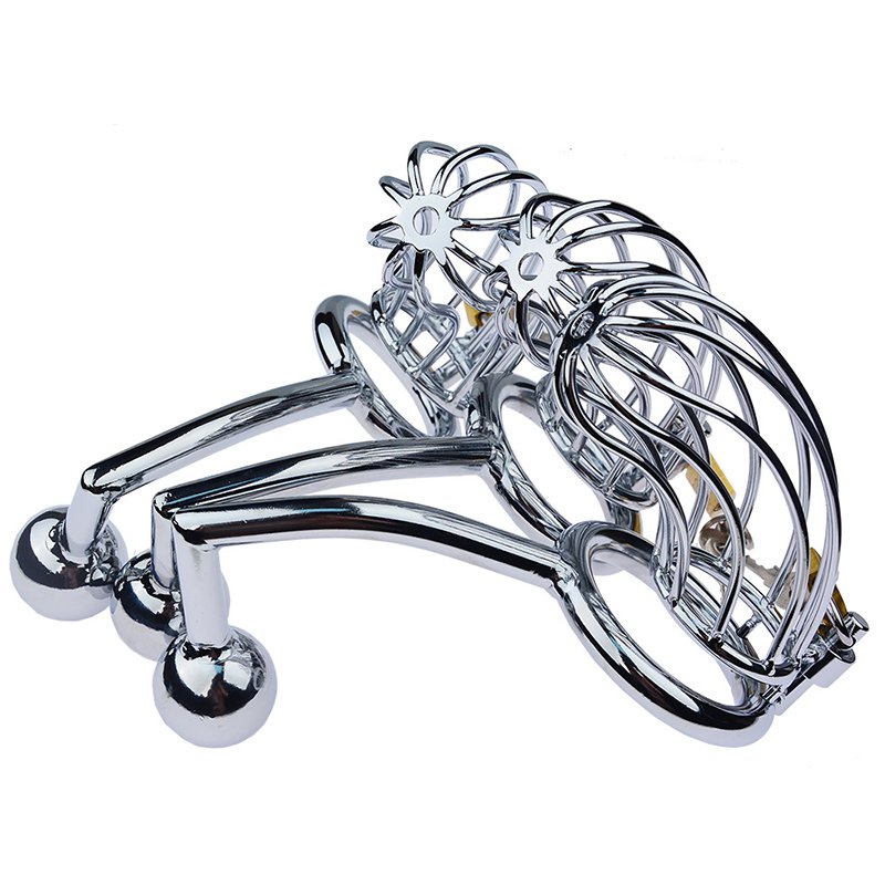 Anal Hook Cock Cage Metal Male Chastity Device Penis Bondage Cage Bdsm Anal Beads Stimulation