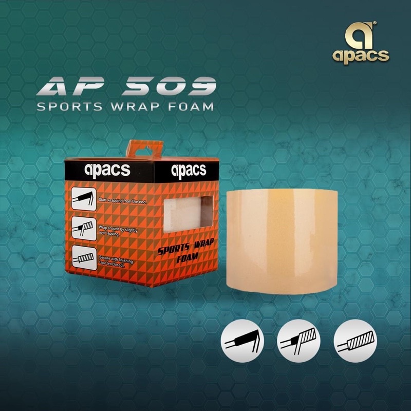 Apacs Sports Wrap Foam AP509 /AP510 (Ready Stock) Foam Wrap Badminton