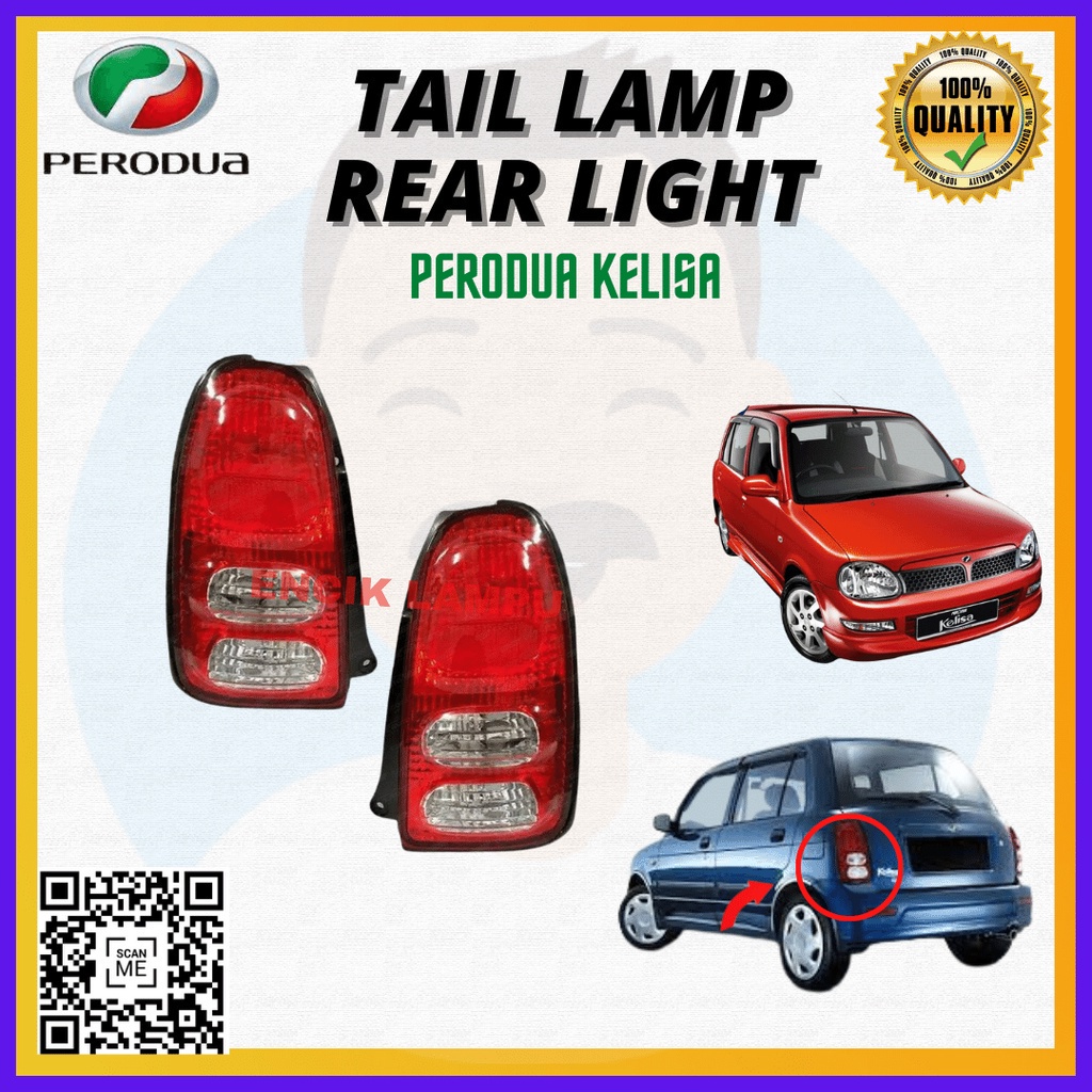 PERODUA KELISA TAIL LAMP REAR LIGHT LAMPU BELAKANG 100% HIGH QUALITY ...