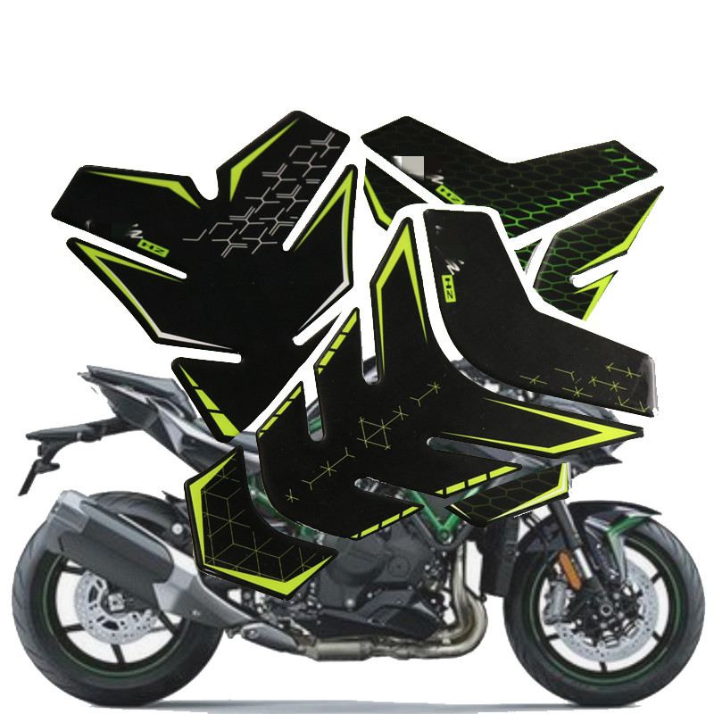 For Kawasaki H2 Ninja H2R 3D Motorcycle Tank Pad Protector Decal