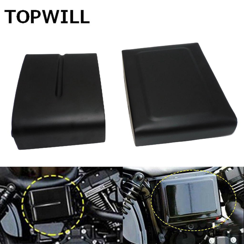 Motorcycle Left/Right Battery Side Fairing Frame Covers Matte Black For ...
