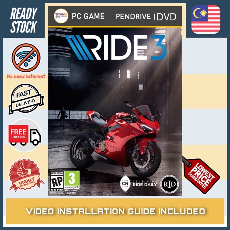[PC Game] Ride 3 - Offline [DVD | Pendrive] | Shopee Malaysia