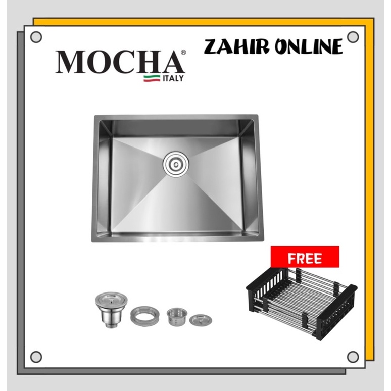 🔥Mocha Kitchen Sink Stainless Steel 304 (Single Bowl) MKS 6045A