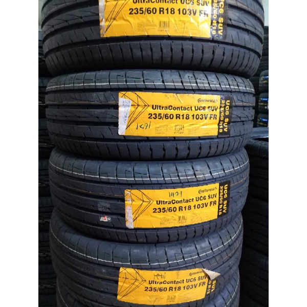 235/60/18 Continental UltraContact UC6 SUV Tyre Tayar | Shopee 