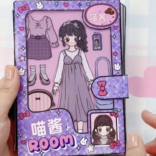 Childhood Memories Paper Doll Cute Handbook Fashion Dress Up Paper Doll