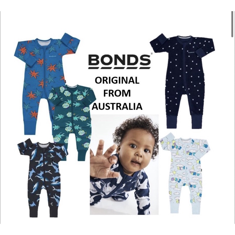 BONDS BABY BUNDLE WONDERSUIT SLEEPSUIT JUMPSUIT Shopee Malaysia