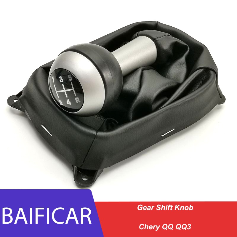 Baificar Brand New Genuine Gear Shift Knob With Dust Cover For Chery QQ