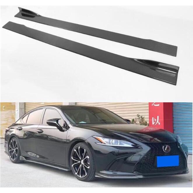 Body Kit For Lexus ES250 ES300 ES350 2018 2019 2020 2021 2022 2023 Real Carbon Fiber Side Skirts