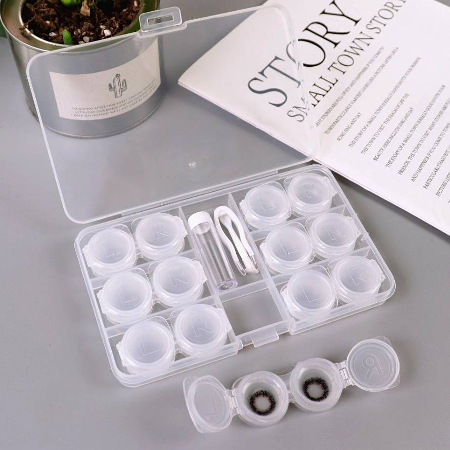 contact lens 16mm Kotak kanta lekap, kotak cermin mata rabun telus