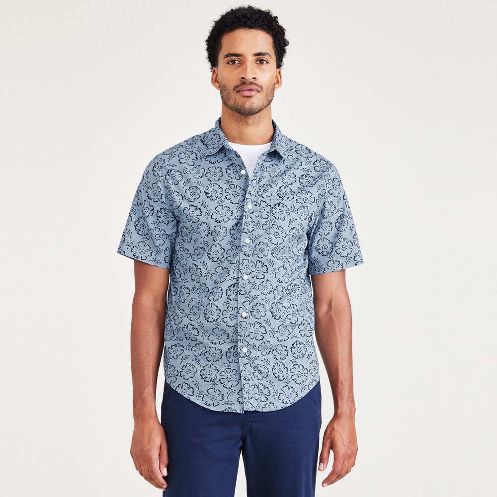 Dockers® Men's Short-Sleeve Casual Regular Fit Shirt 55769-0240 ...
