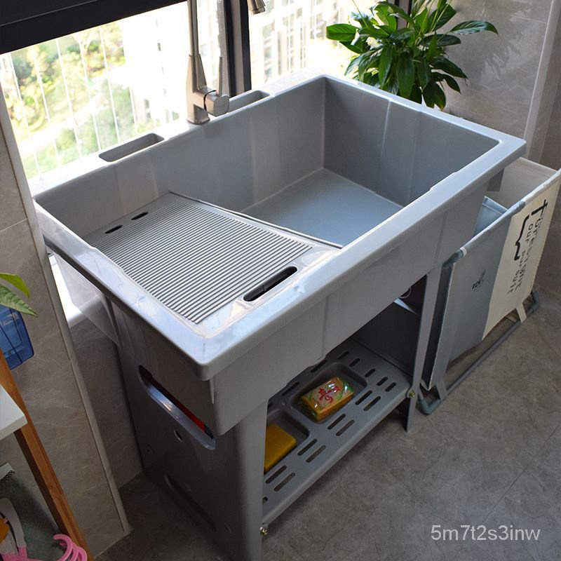 【YS CKR】Laundry Tub Whole Washbin Laundry Basin Large Bathroom Cabinet ...
