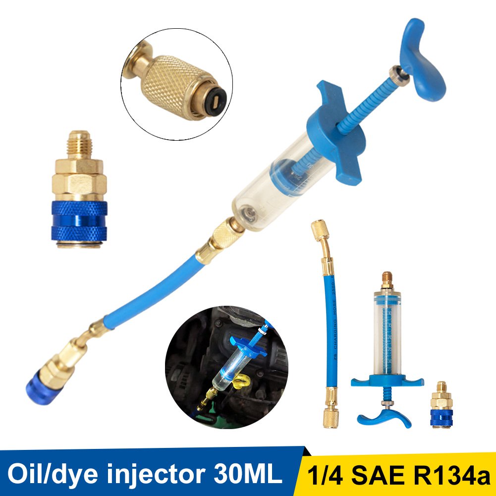 A/C Oil Injector R134A Refrigerant Oil Dye Injection Tool Quick