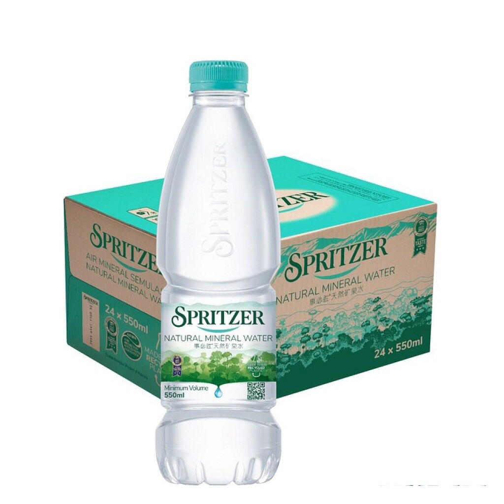 Spritzer Natural Mineral Water 24 X 550ml Shopee Malaysia 6717