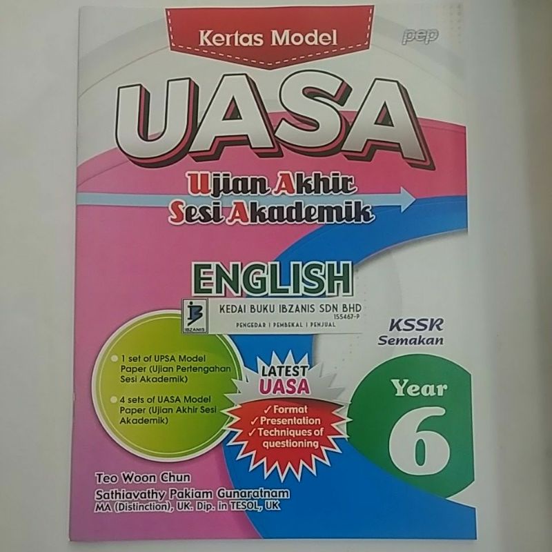 Kertas Model Uasa Ujian Akhir Sesi Akademik English Year 6 Kssr