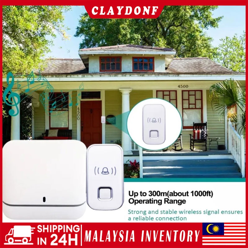 Wireless Doorbell Waterproof Doorbell Malaysia Plug Remote Control