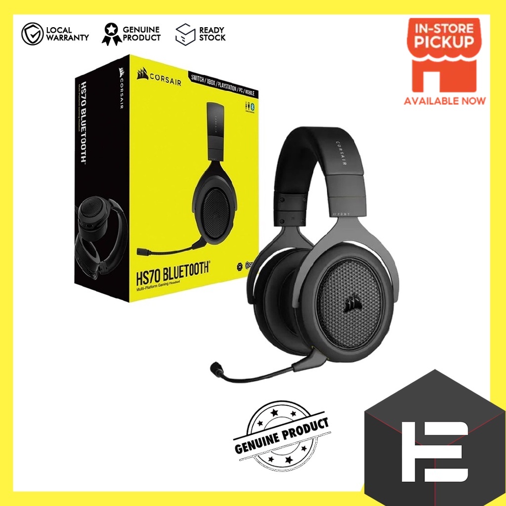 CORSAIR Hs70 Stereo Bluetooth Wired Gaming Headset CA 9011227 AP